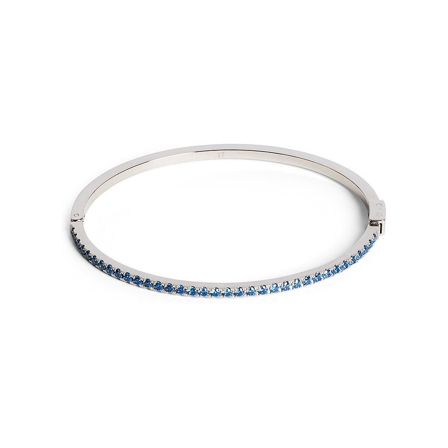 Coeur de Lion Armreif, Damen, Edelstahl, blau, Größe: 19