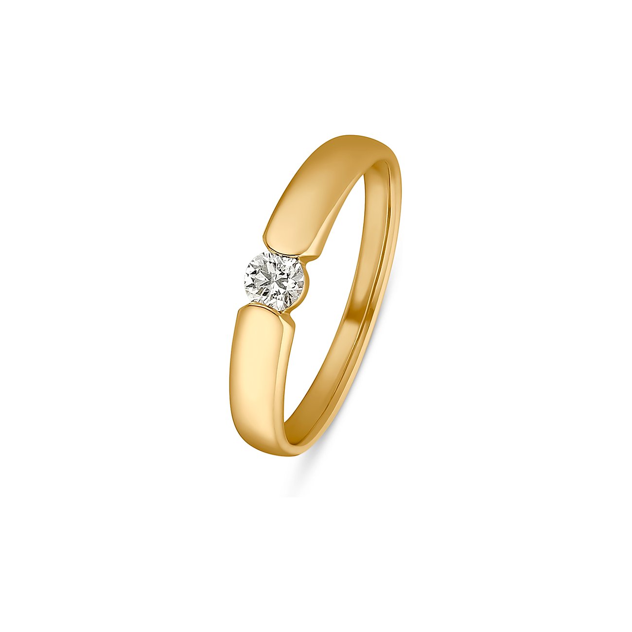 CHRIST Ring aus 585 Gelbgold mit Diamant.