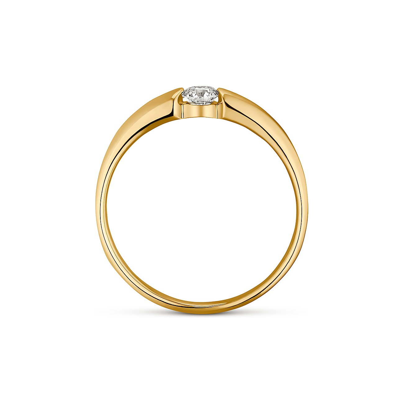 CHRIST Ring aus 585 Gelbgold mit Diamant.