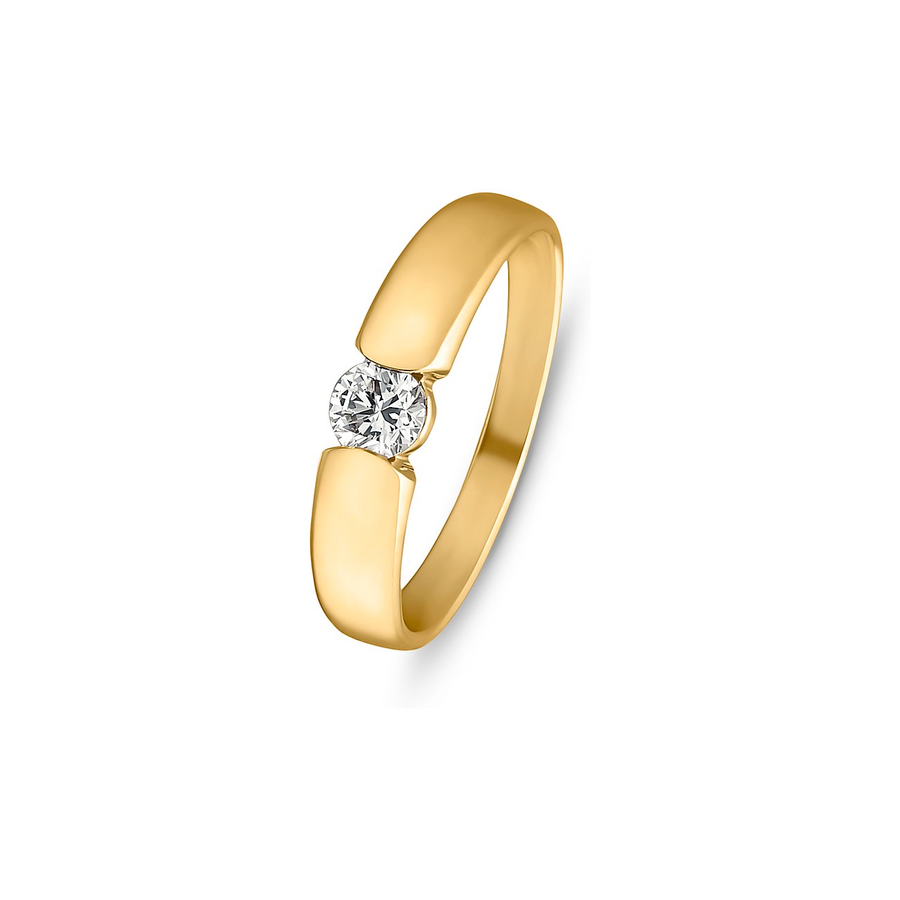 CHRIST Ring aus 585 Gelbgold mit Diamant im Solitär-Schliff.