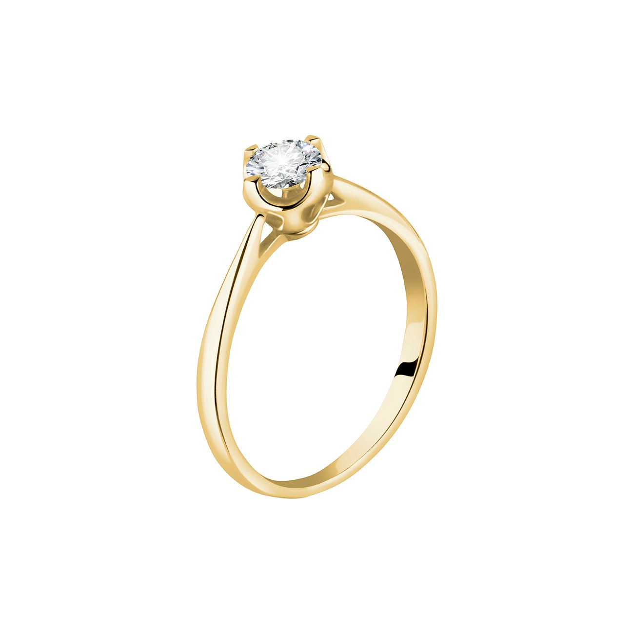 CHRIST Ring aus 585 Gelbgold mit Diamant.