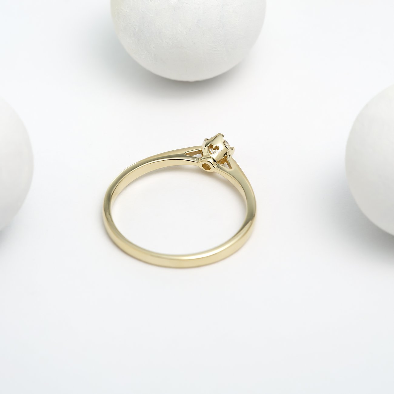 CHRIST Ring aus 585 Gelbgold mit Diamant.