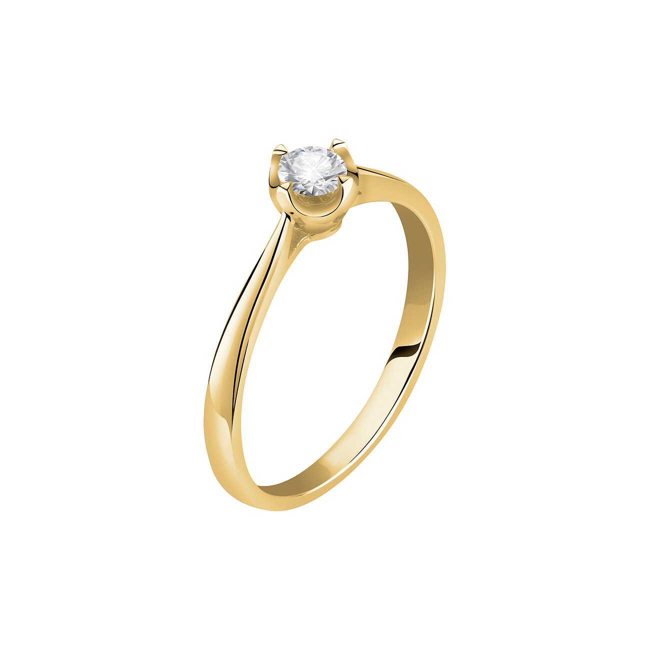 CHRIST Ring aus 585 Gelbgold mit Diamant im Solitär-Schliff.