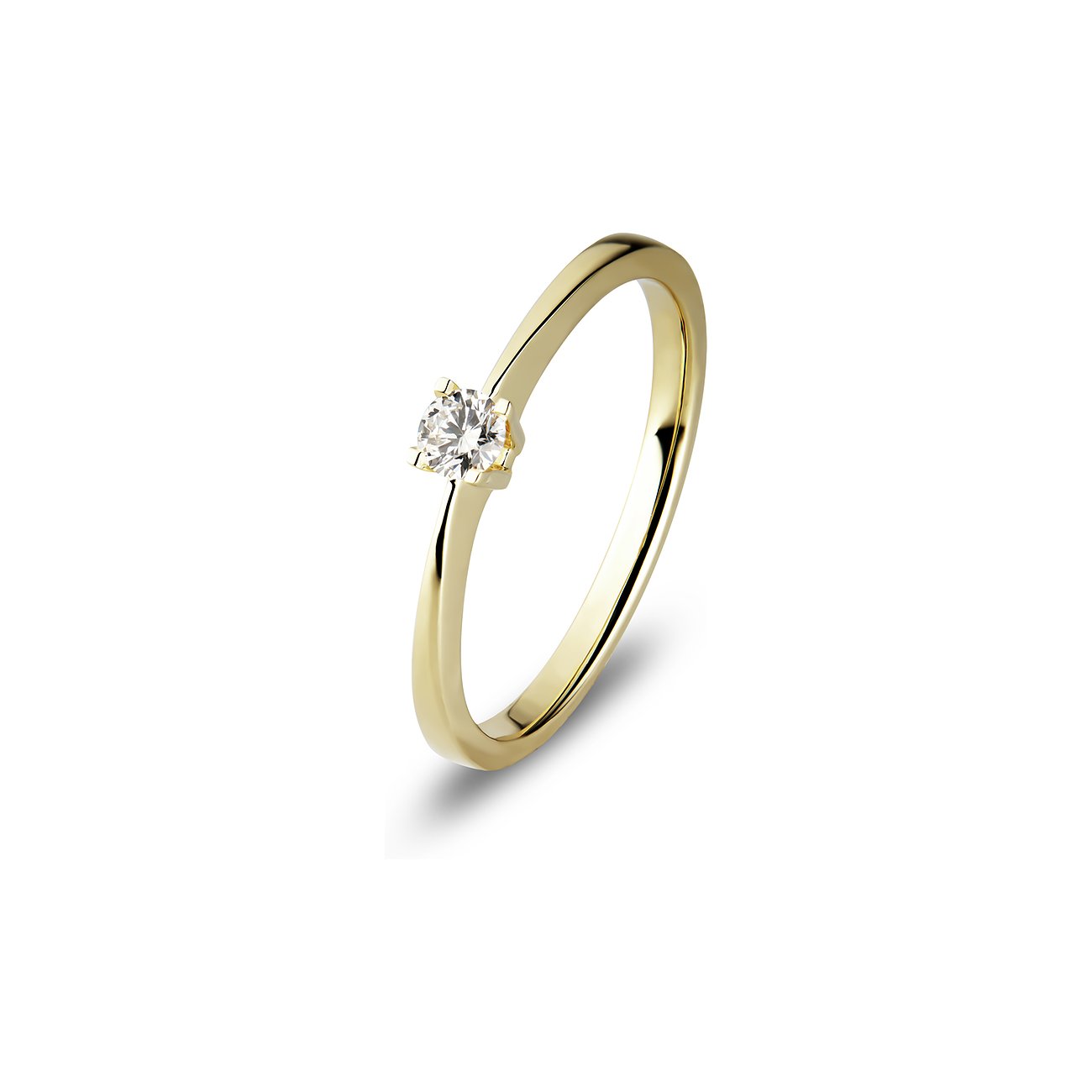 CHRIST Ring aus 585 Gelbgold mit Diamant.