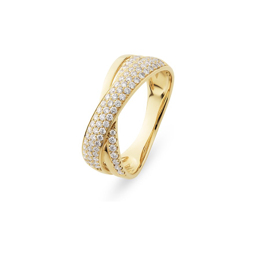 CHRIST Damenring Highlight Ring 2025 Highlight Ring, Damen, 585er Gelbgold, gelbgold, Größe: 53