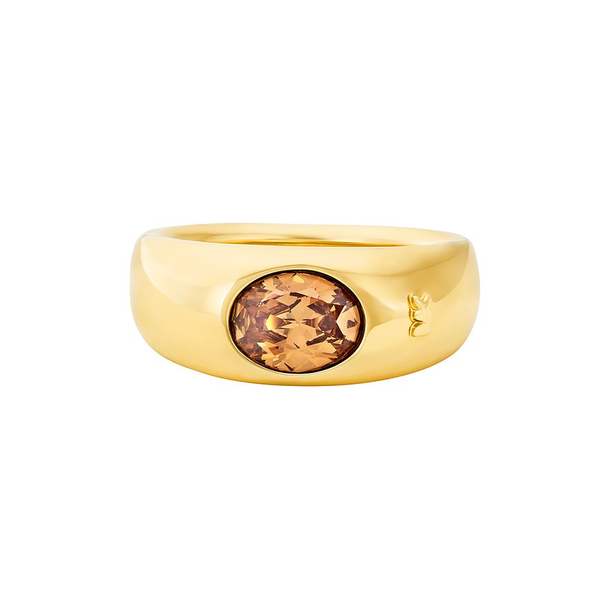 Michael Kors Damenring Kors Brilliance, Zirkonia, Damen, Metall, gold, Größe: 60