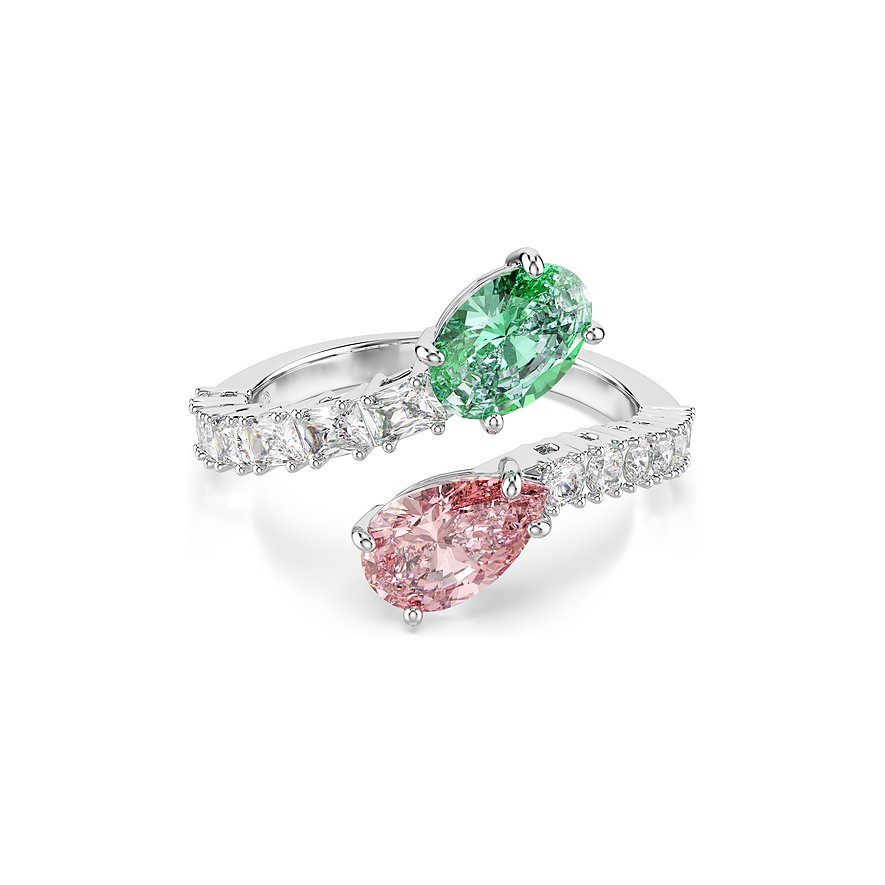 Swarovski Damenring Ariana Grande Capsule, Swarovski-Kristall, Damen, Metall, silber, Größe: 55
