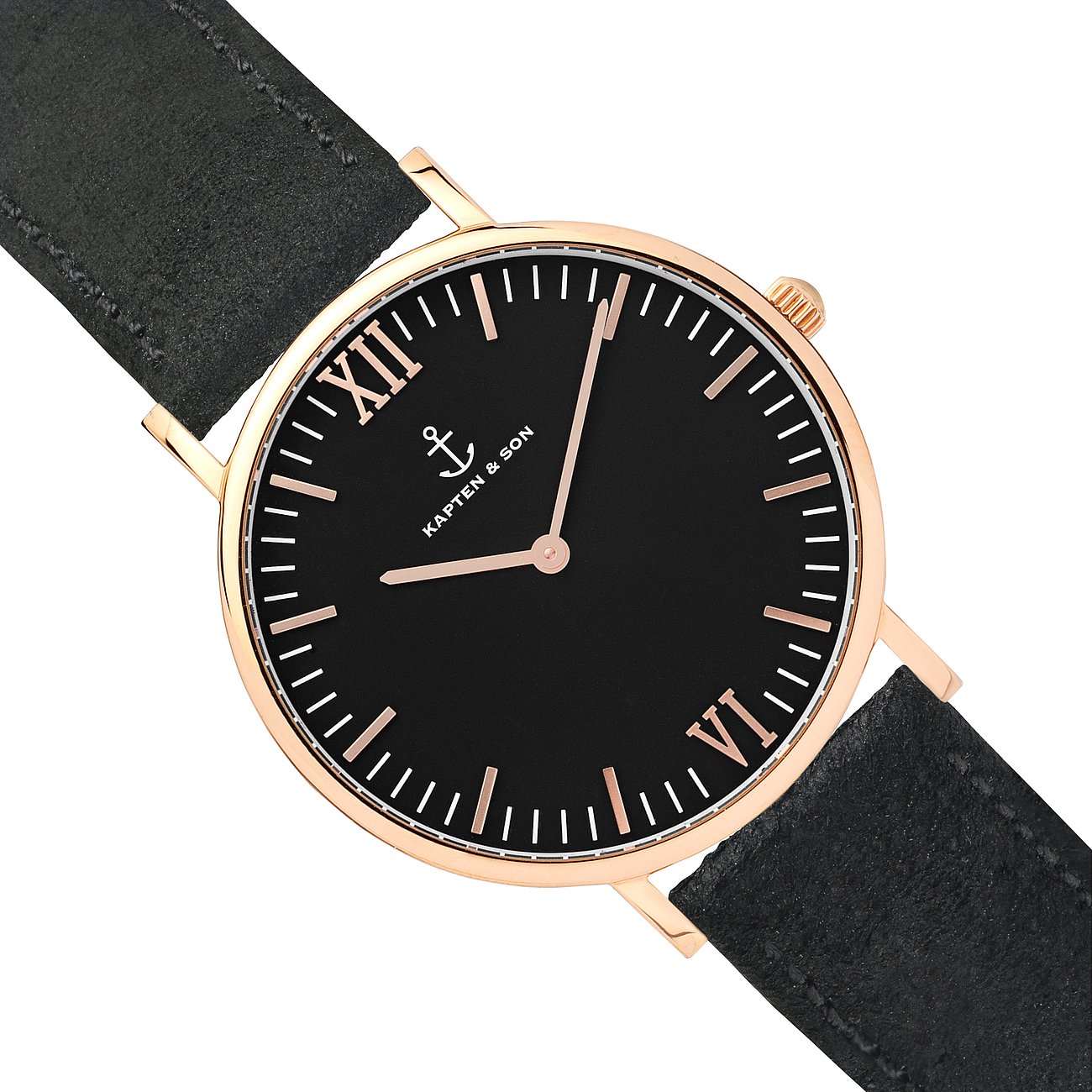 Kapten & Son Uhr Campina/Campus All Black RG Vintage