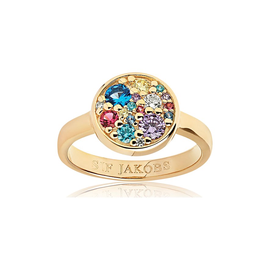 Sif Jakobs Jewellery Damring SJ-R1056-XCZ(YG)/54