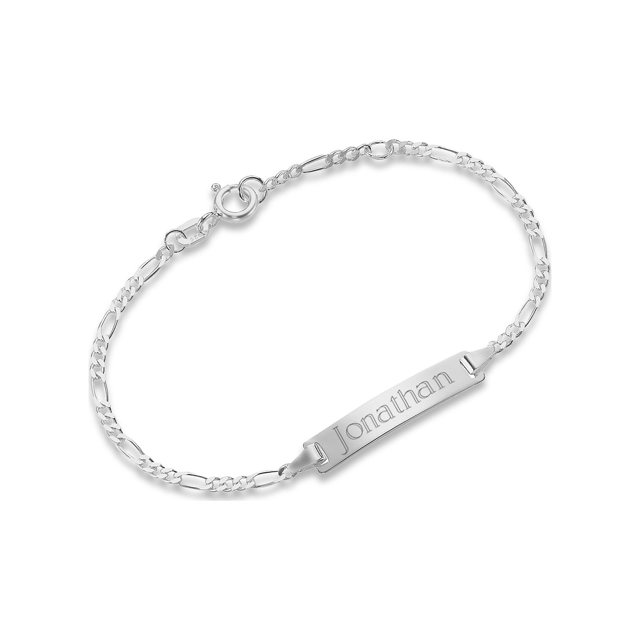 FAVS Little Friends Namensarmband aus rhodiniertem 925er Silber mit der Gravur 