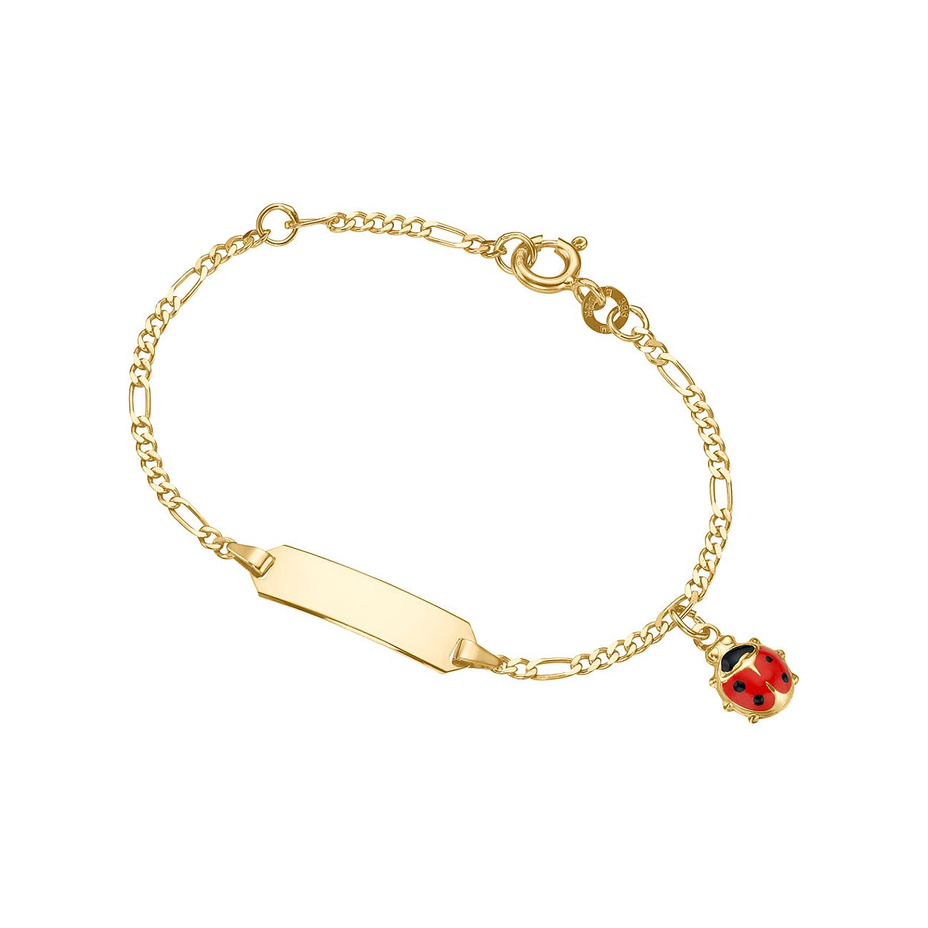 FAVS Armschmuck aus Gelbgold mit Marienkäfer-Anhänger