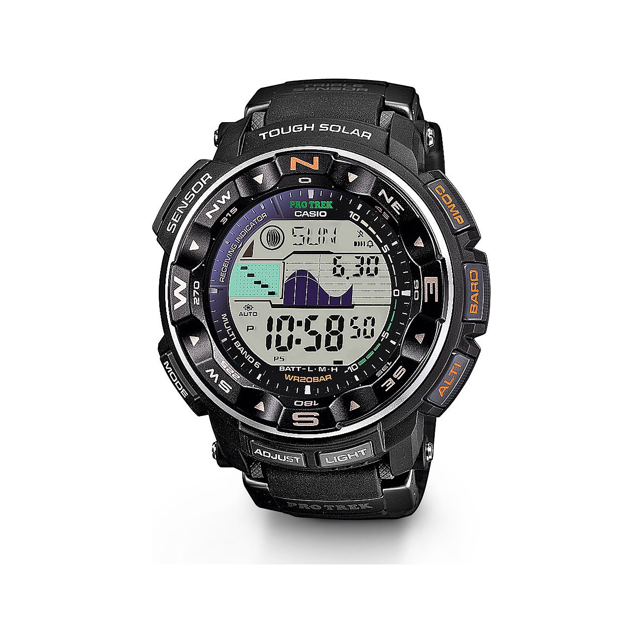 Casio men's pro trek prw2500t outlet