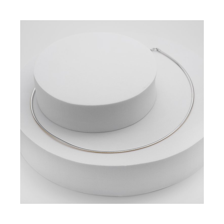 CHRIST 585 Gelbgold und Weißgold Kette mit feinen Gliedern.