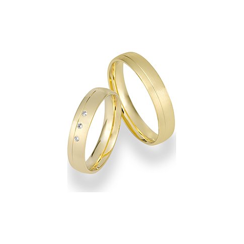 CHRIST Ringe aus Gelbgold mit drei Zirkonia.