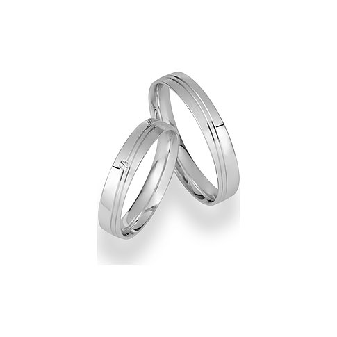 CHRIST Ringe aus konfiguriertem Material mit Stein und Rillen.