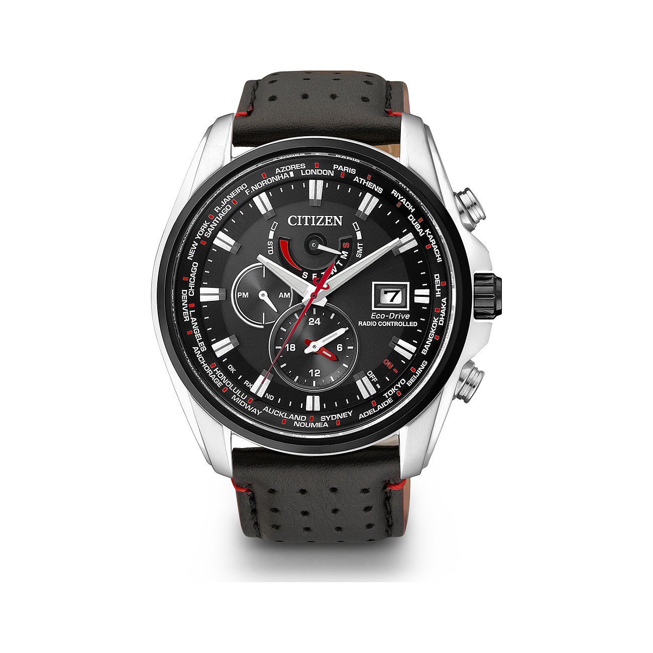 Citizen Herrenuhr Funkuhr Eco-Drive AT9036-08E