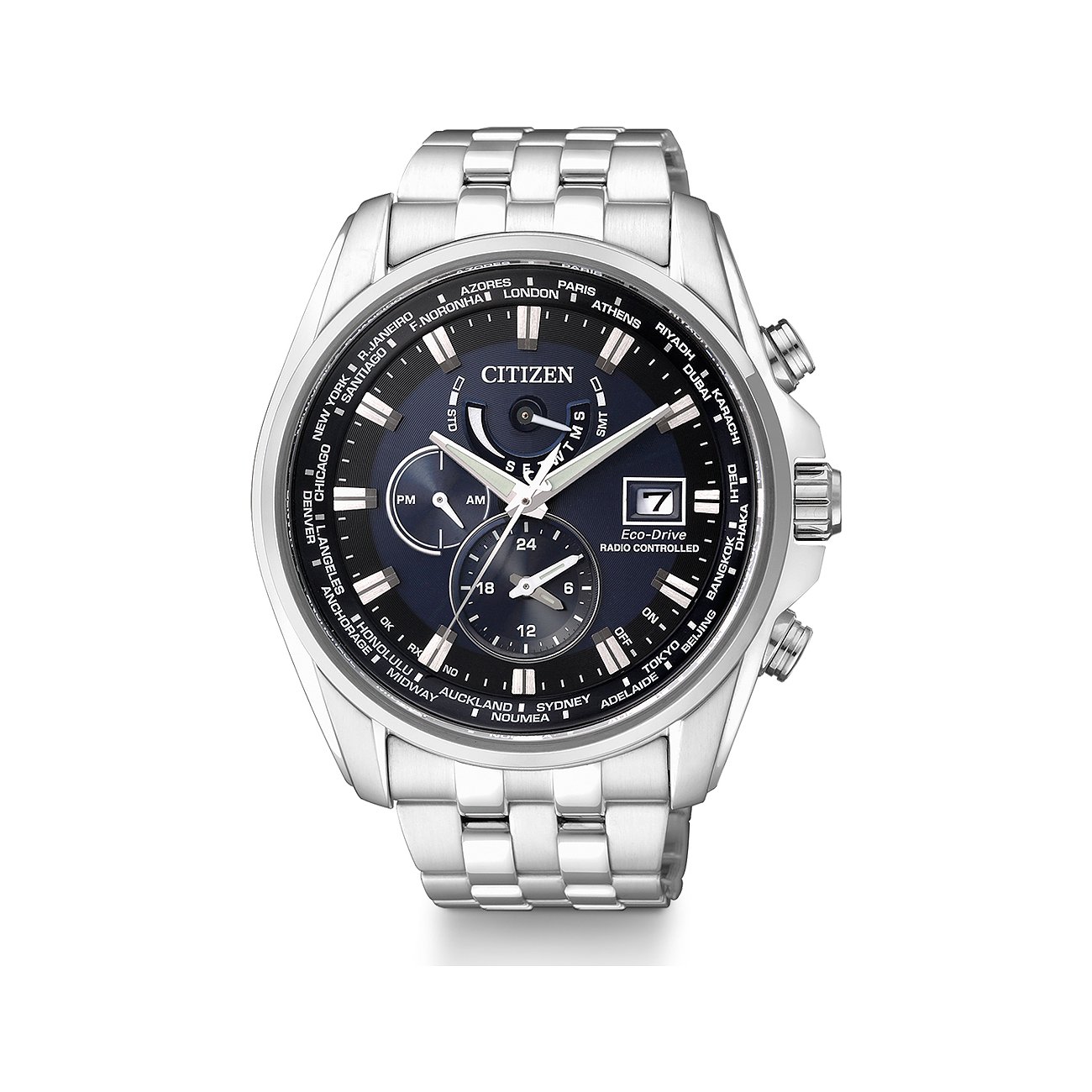 Citizen Herrenuhr Funkuhr Eco-Drive AT9030-55L