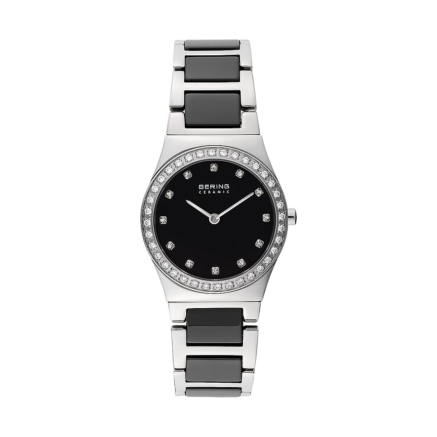 Bering Damenuhr 32430-742 Edelstahl, Keramik - Farbe: Silber