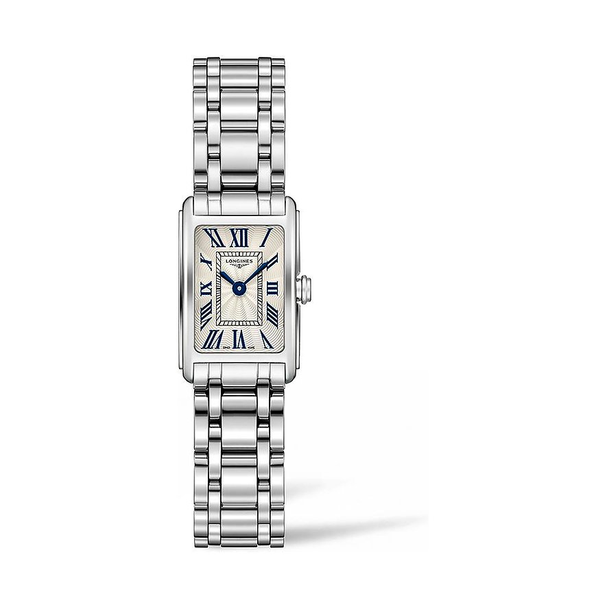 Longines Damenuhr DolceVita L52584716, Damen, Edelstahl, Armband: Edelstahl, Quarz, analog