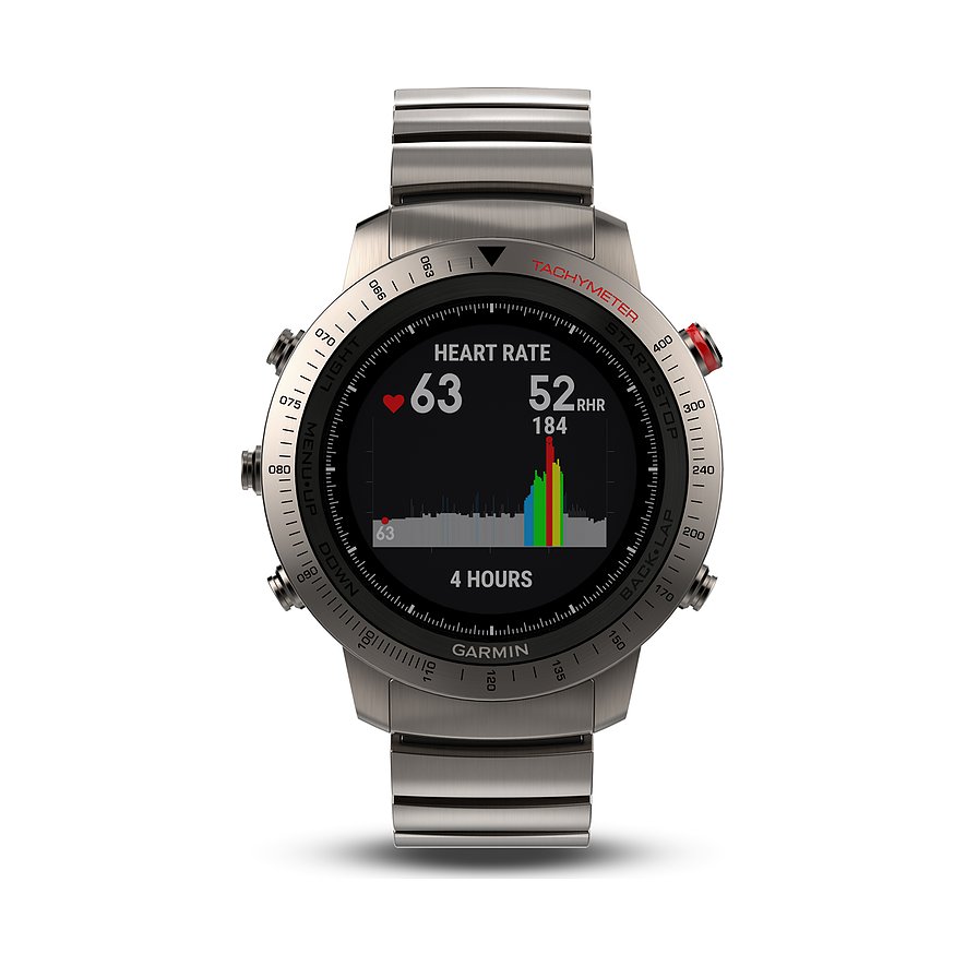 Garmin Smartwatch 010-01957-01, Herren, Titan, Titan, analog