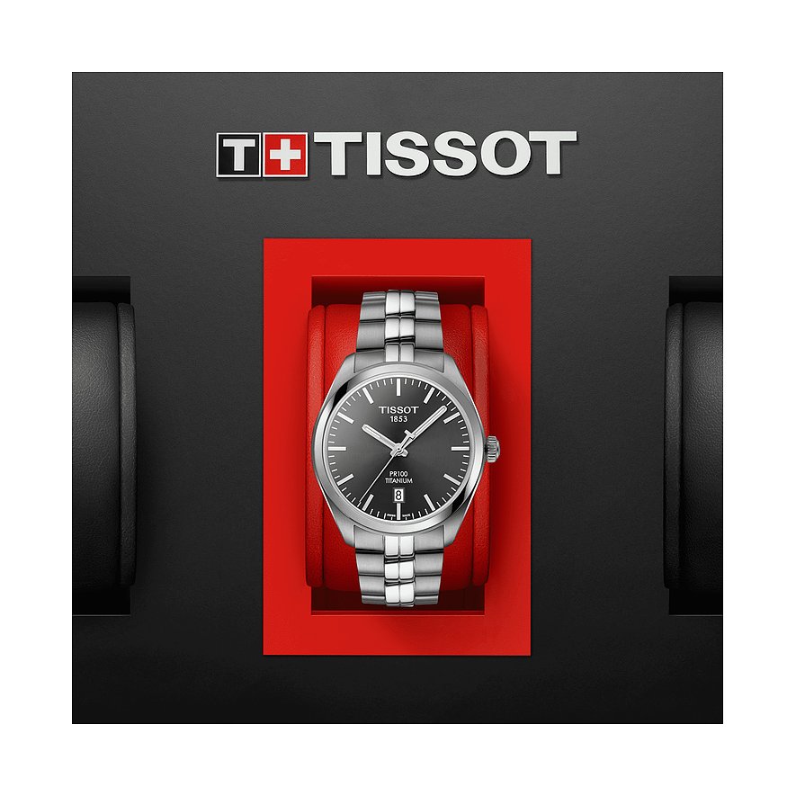 Tissot Herrenuhr PR 100 Titanium Quartz T1014104406100