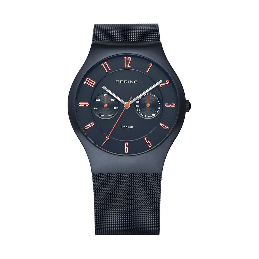 Bering Herrenuhr 11939-393 Titan - Farbe: Blau