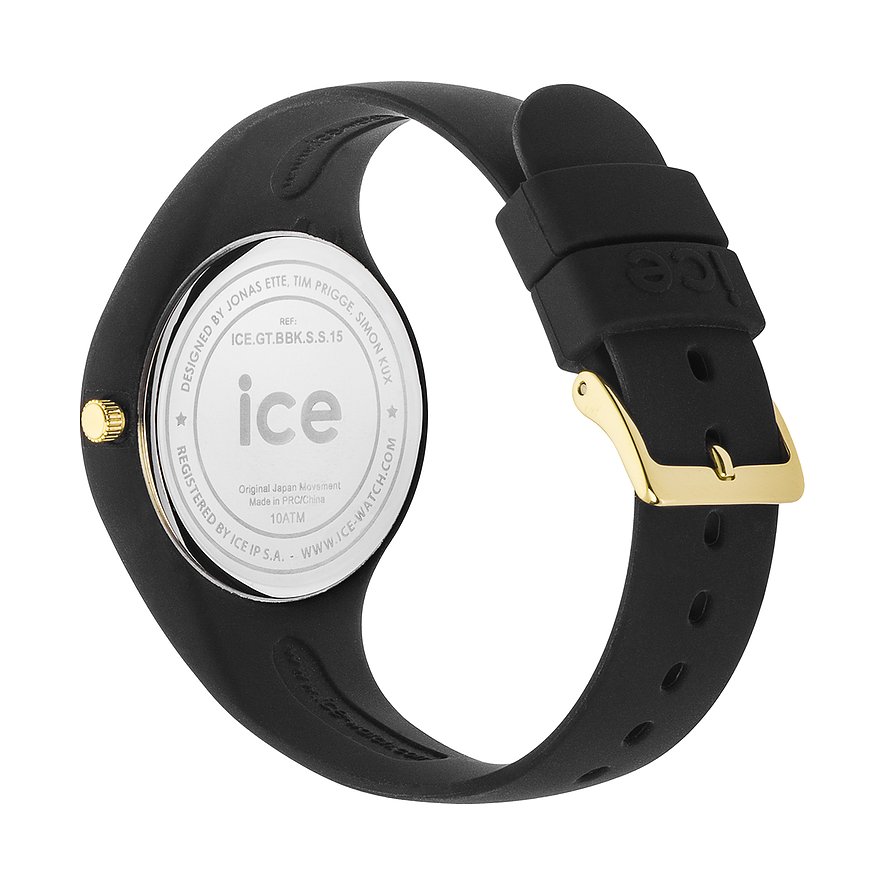 ICE Watch dameshorloge met kunststof kast, analoog, goudkleurige gesp.