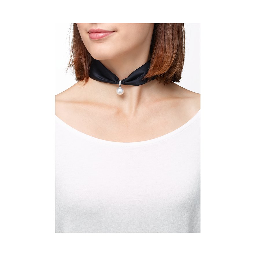 Yana Nesper Kette Silk Choker SD92-black-7WG