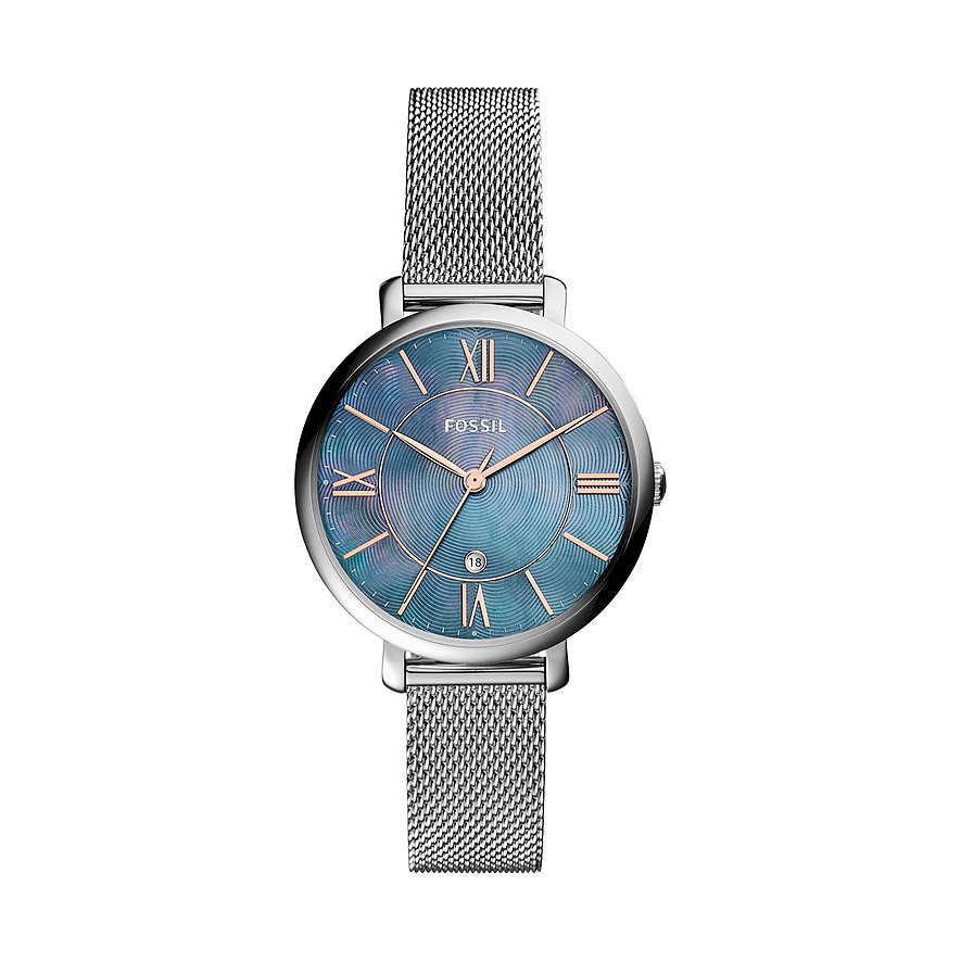 Fossil Jacqueline Fossil Edelstahl Uhr Damen Quarzuhr Armbanduhr