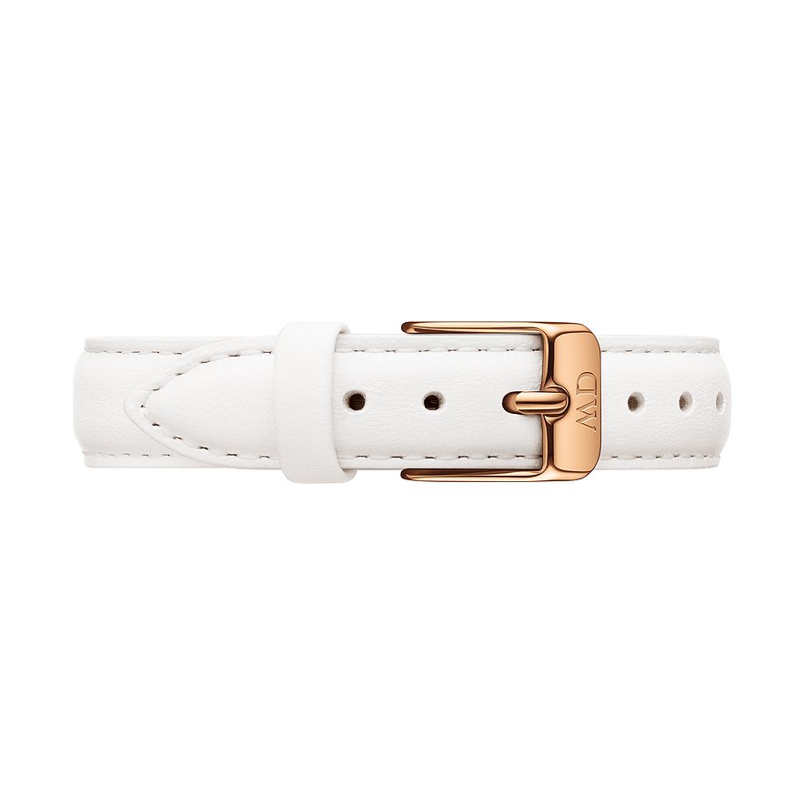 Daniel Wellington Lederband DW00200197, Damen, Leder, weiß, Armband: Leder