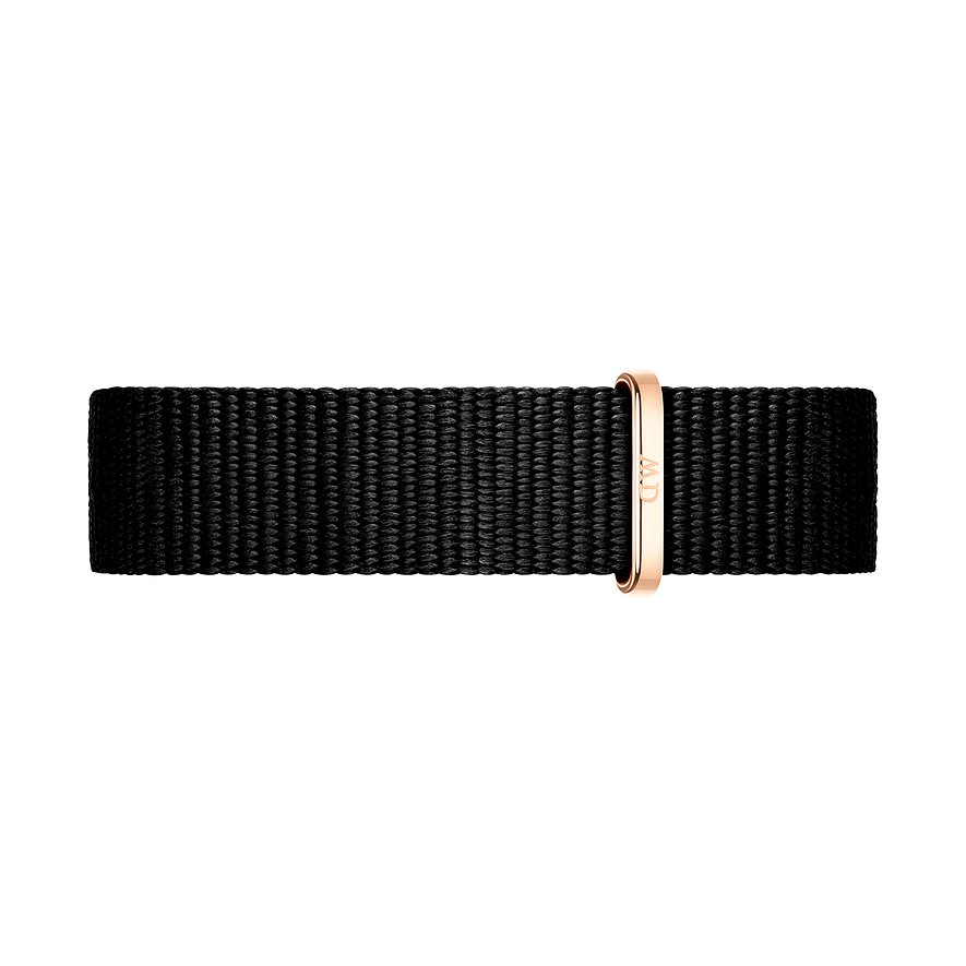Daniel Wellington Textilband Classic Petite DW.DW00200178, Damen, Kunststoff, schwarz