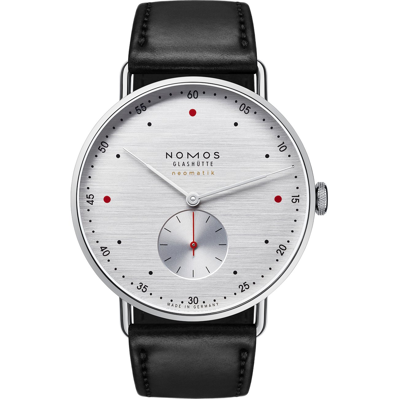 Nomos Glashütte Unisexuhr Metro neomatik 39 silvercut 1114