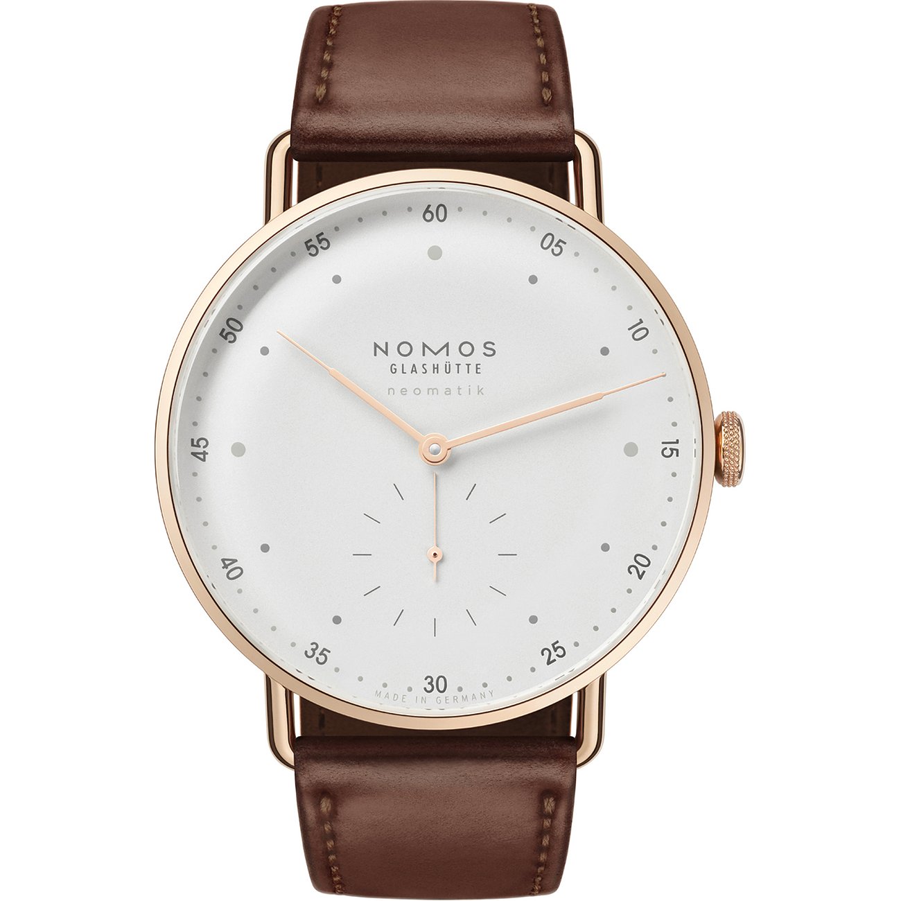 Nomos Glashütte Unisexuhr Metro Roségold neomatik 39 1180