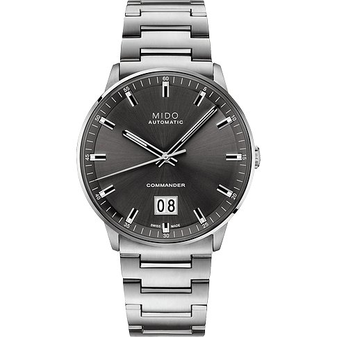 Mido Herrenuhr mit Edelstahlgehäuse, analog, Datumsanzeige.