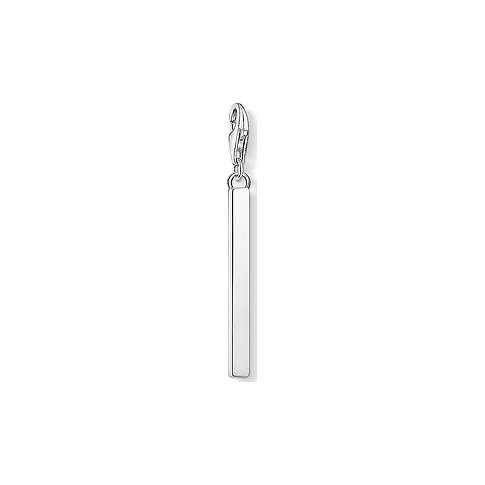 Thomas Sabo vedhæng i 925 sølv, formet som en poleret, skinnende bjælke med karabinlås.