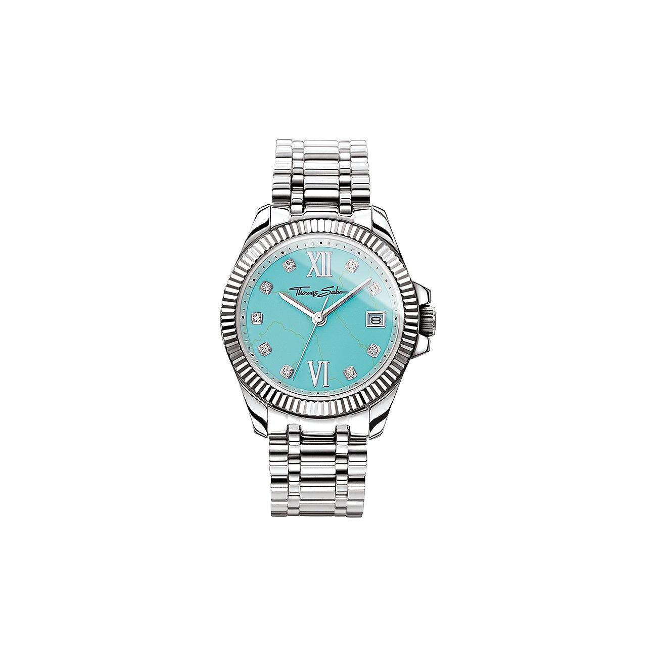 Thomas Sabo Damenuhr Sterling Silver WA0317-201-215-33 mm