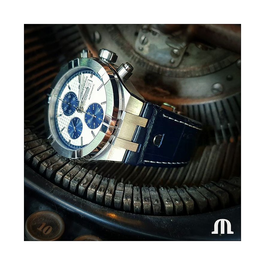 Maurice Lacroix Herrenuhr Aikon Chronograph Day Date AI6038-SS001-131-1