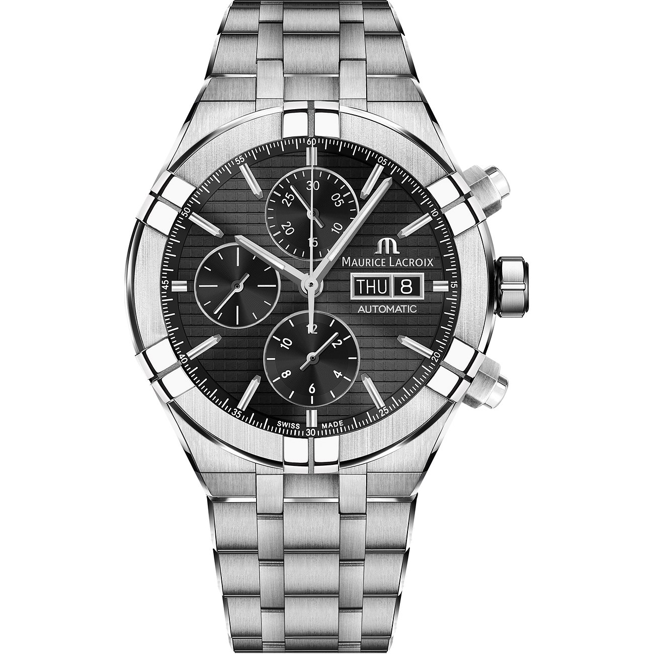 Maurice Lacroix Herrenuhr Aikon Chronograph Day Date AI6038-SS002-330-1
