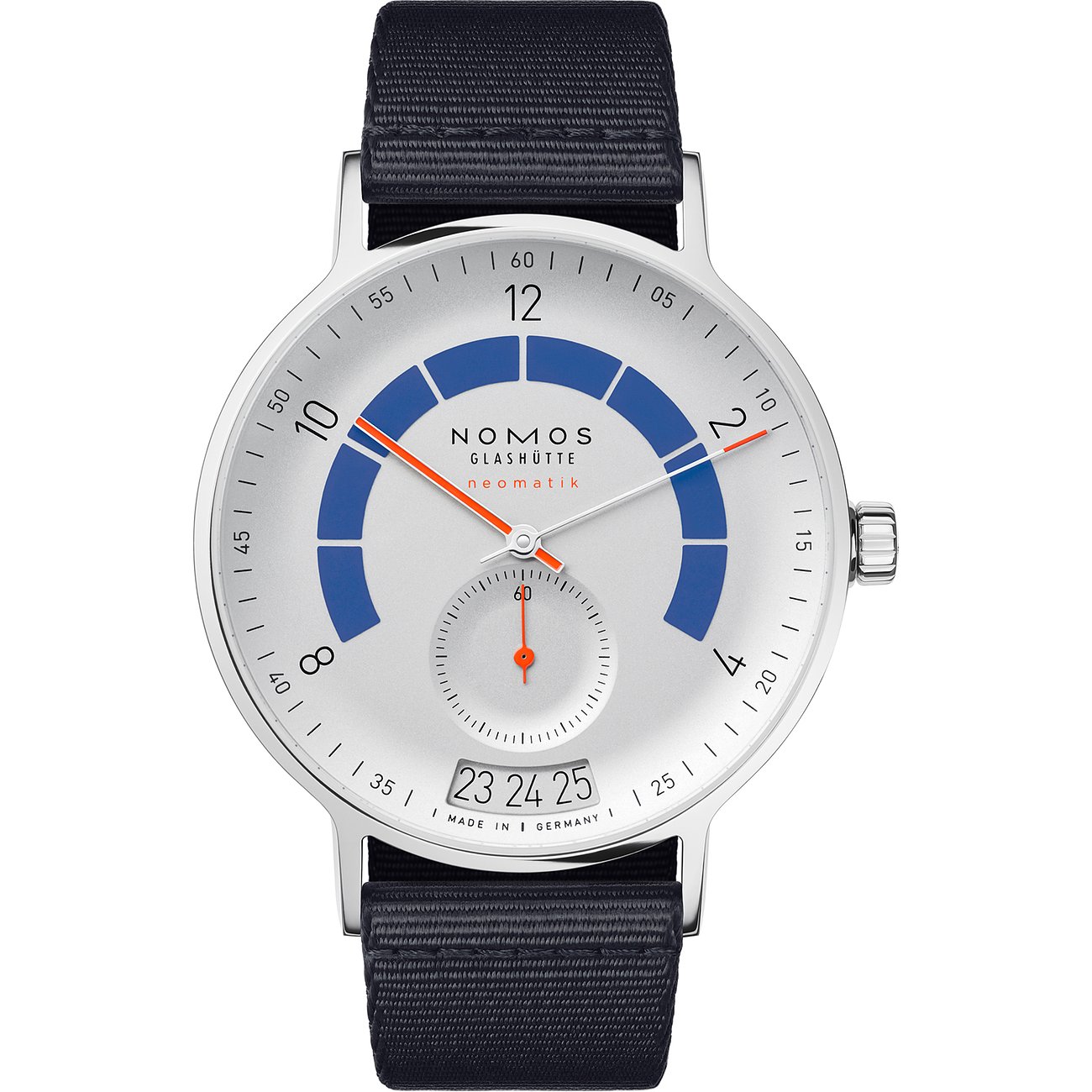 Nomos Glashütte Herrenuhr Autobahn neomatik 41 Datum sportgrau 1303