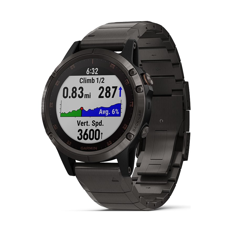 Garmin Smartwatch Fenix 5 Plus Sapphire DLC 40-36-1358