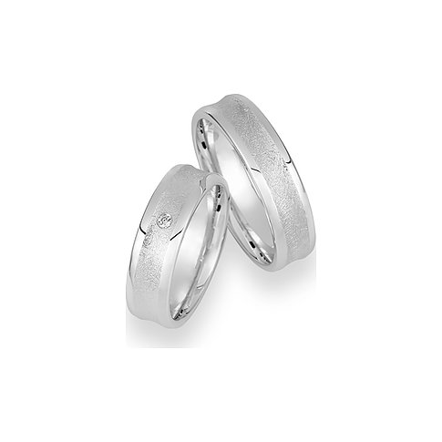 CHRIST Ringe aus konfiguriertem Material mit Diamant und mattem Finish.