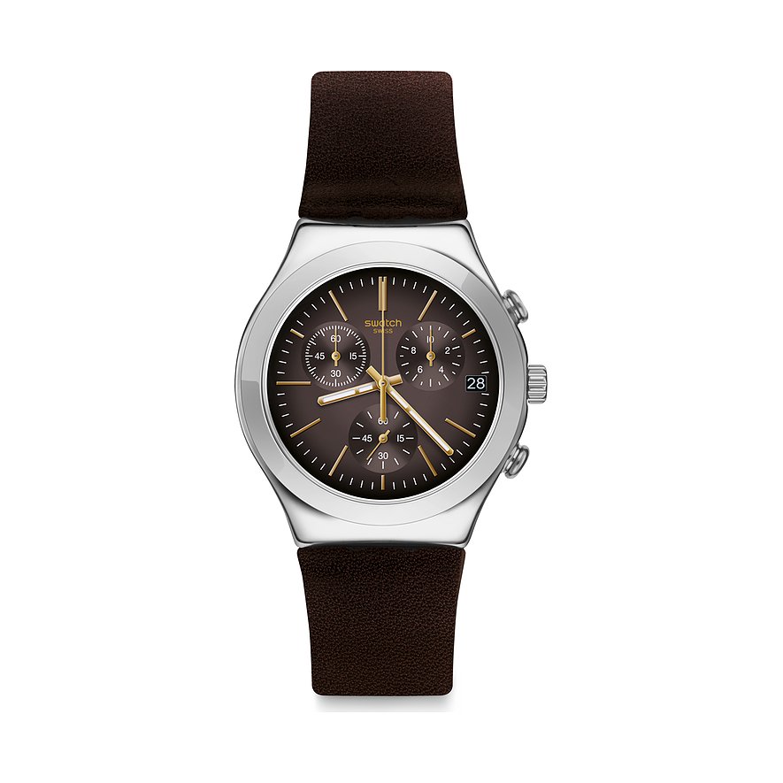 Swatch Unisexuhr Brownflect YCS600