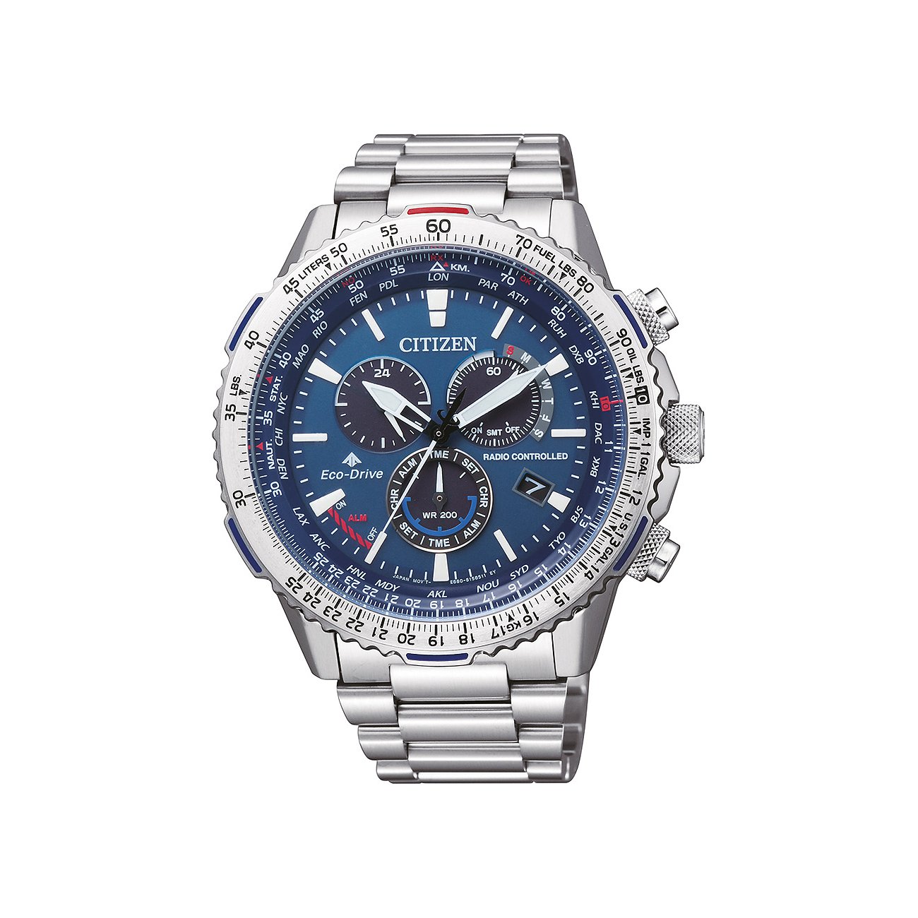 Citizen Herrenuhr Funkuhr Eco-Drive CB5000-50L
