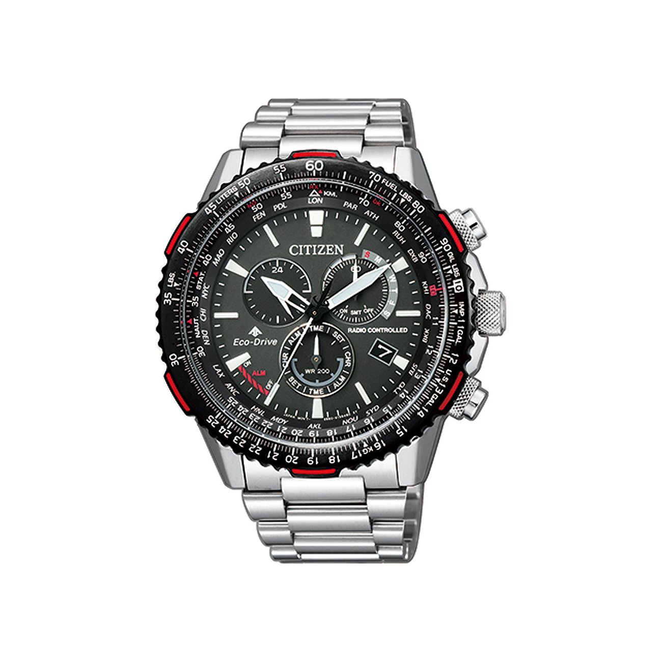 Citizen Herrenuhr Funkuhr Eco-Drive CB5001-57E