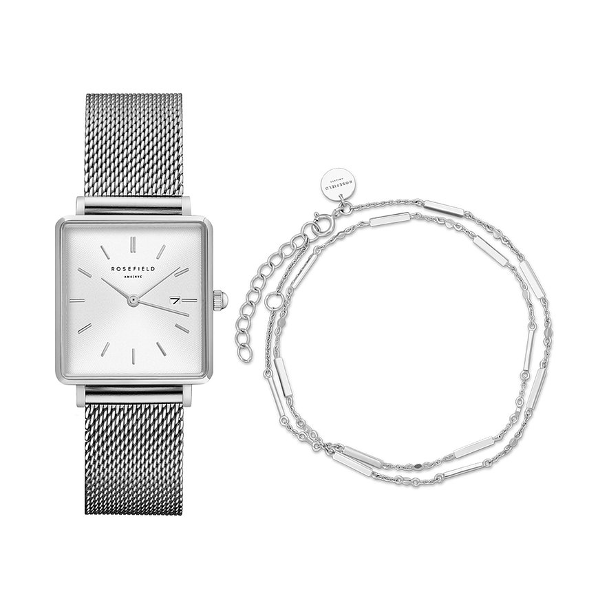 Rosefield Set di orologi White Sunray QSZDW-X229