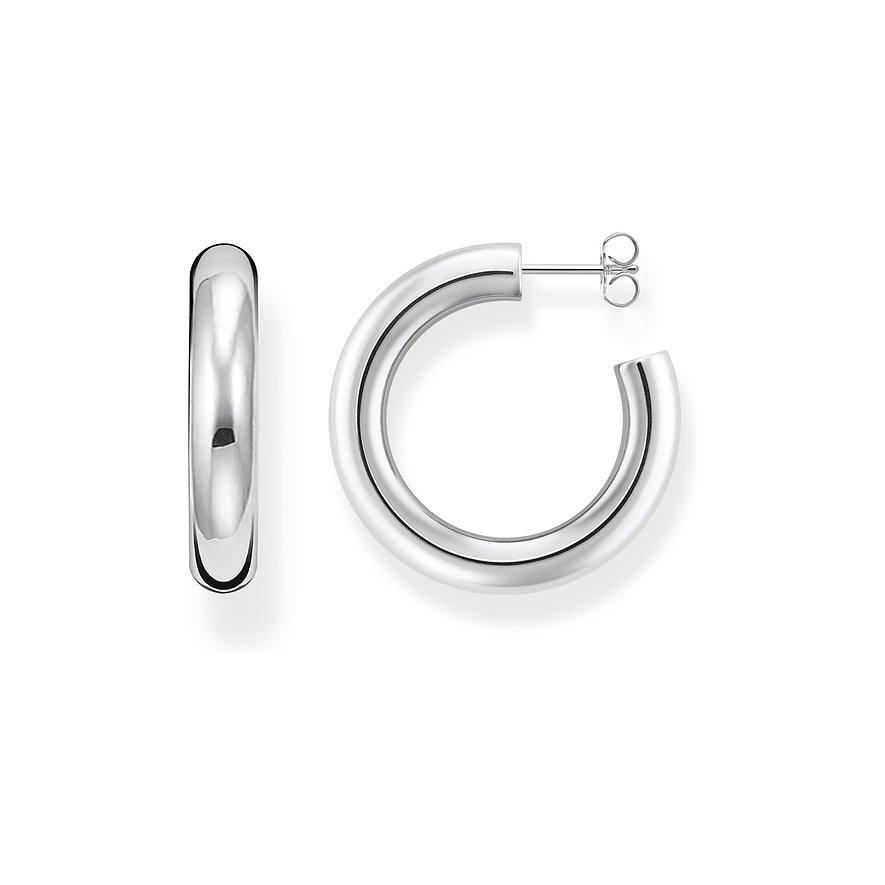 Thomas Sabo Creolen, Damen, 925er Silber, silber