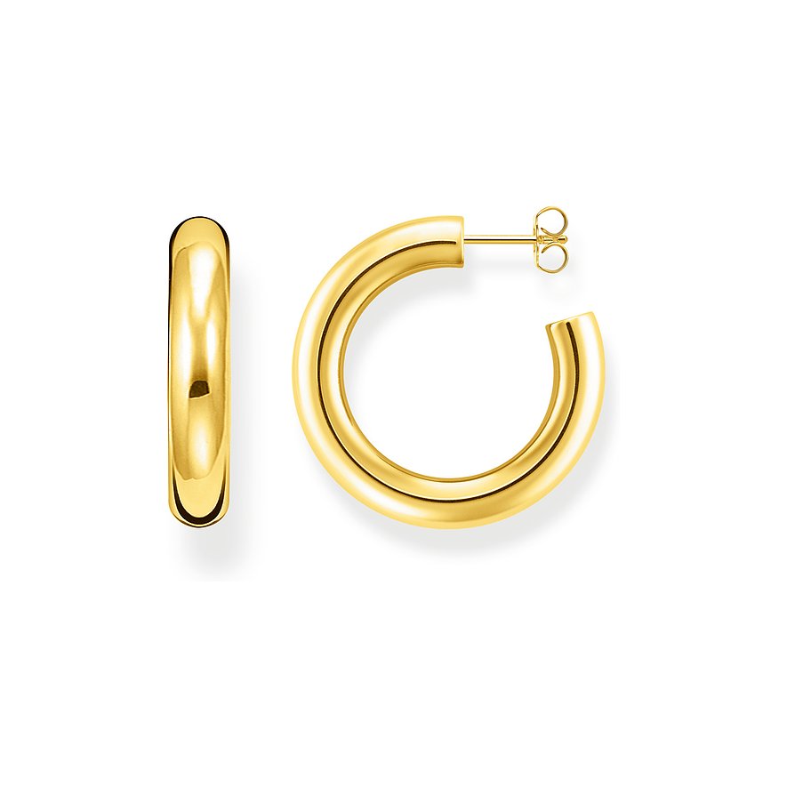 Thomas Sabo Creolen, Damen, 925er Silber, gold