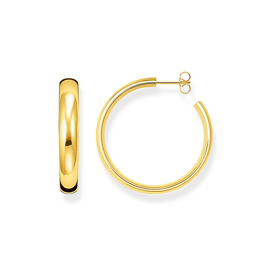 Thomas Sabo Creolen, Damen, 925er Silber, gold
