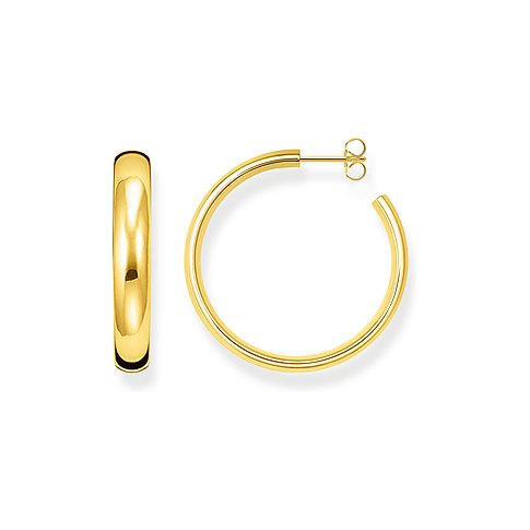 Thomas Sabo Ohrringe aus 925er Silber, goldfarben.
