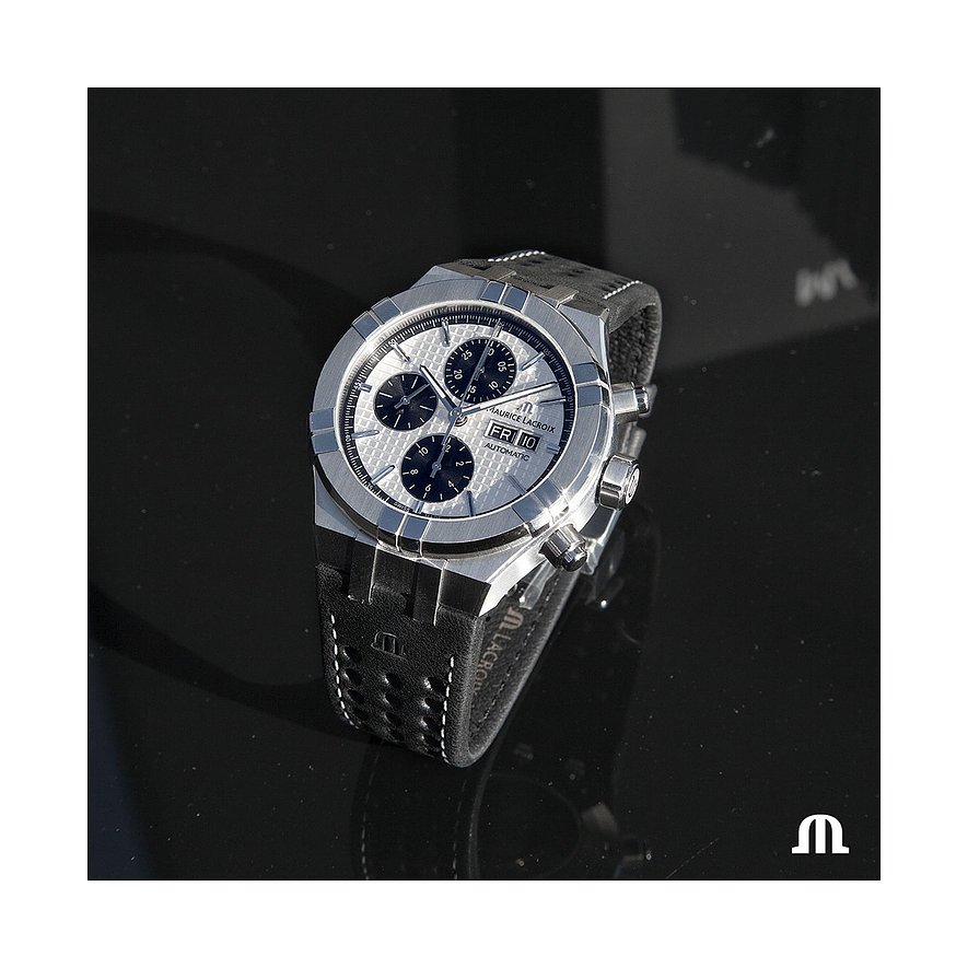Maurice Lacroix Herrenuhr Aikon Chronograph Day Date AI6038-SS001-132-1